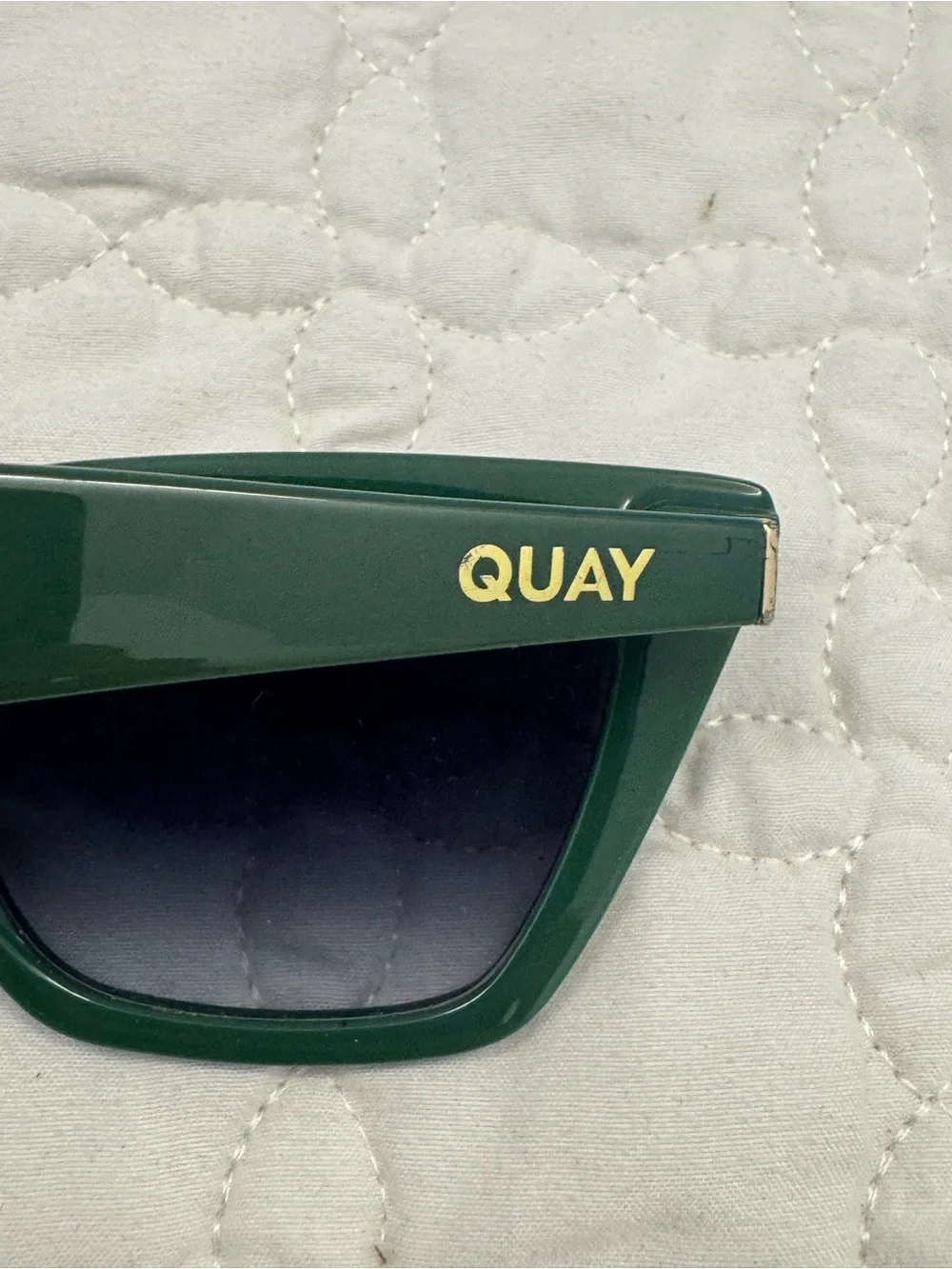 Quay Call the Shots Green Smoke Sunglasses